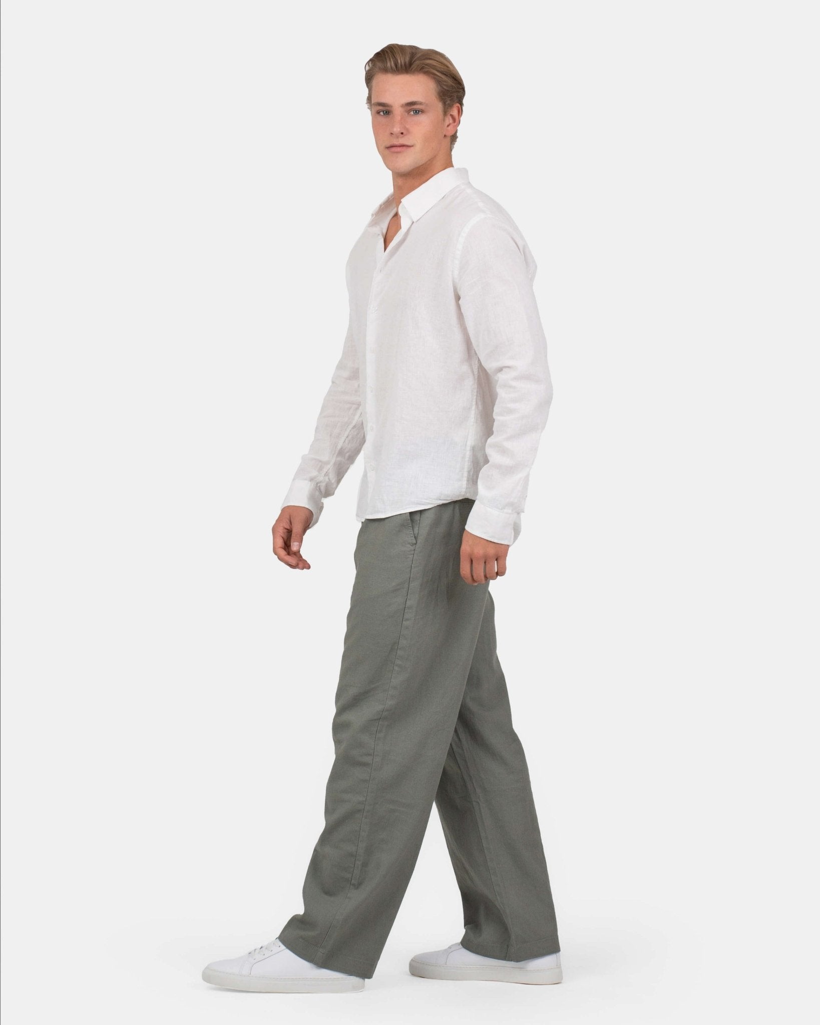 Baggy Hørbukser Army | Skagen - clothing.dk